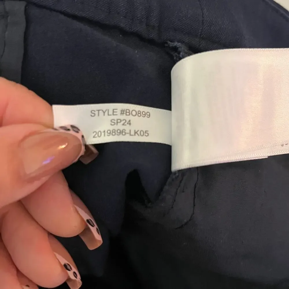 J.Crew Kallie Straight Leg Pants Preppy Career Zip Fly‎ Women Navy Blue 10